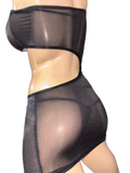 Black Mesh Dress with thong