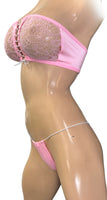 Exotic Dancer Baby Pink Top and Thong