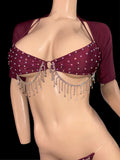 Burgundy outfits set