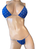 Exotic Dancer Blue Bikini