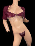 Burgundy outfits set