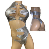Sexy Silver Bodysuit