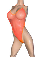 Exotic Neon Net Bodysuit