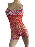 Exotic Red Romper with thong