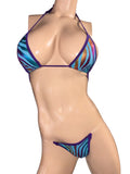 Exotic Blue with Purple Bikini