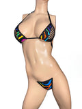 Exotic Dancer Colorful bikini