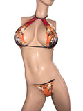 Exotic Tiger face top and thong