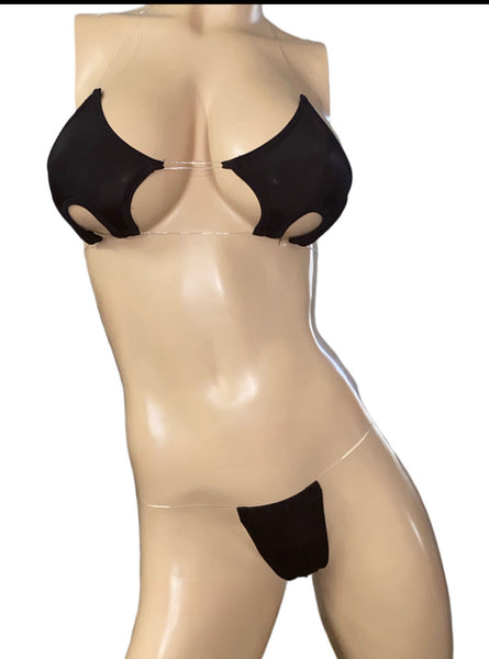 Exotic dancer Black Bikini