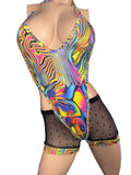 Exotic Dancer Colorful Romper