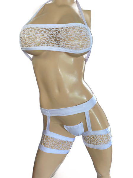 Exotic Dancer Chaps Thong and Top