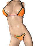 Neon Orange and green Bikini
