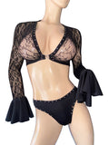 Exotic Top and high waist thong