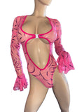 Exotic Dancer Pink Bodysuit