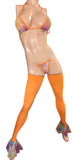 Exotic Orange Legs top and thong