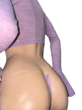 Exotic Lavender Top and Thong