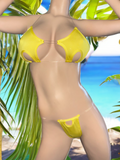 Exotic Dancer Yellow Bikini