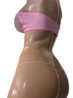 Exotic Dancer Baby Pink Top and Thong