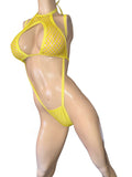 Exotic Yellow Top and slingshot athong
