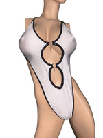 Exotic Dancer White Bodysuit