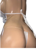 White Ruffles Bikini