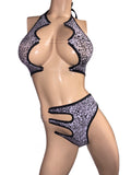 Exotic Gray Cheetah 2 Piece