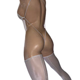 Exotic White Bodysuit with legs