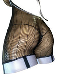 Exotic Black Net Rumper with thong