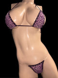 Exotic Plum Leopard Bikini
