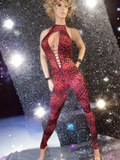Exotic Red Leopard Romper