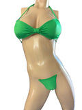 Exotic Green Bow top and thong
