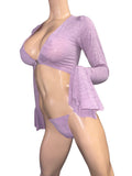 Exotic Lavender Top and Thong