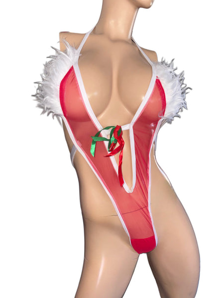 Exotic Dancer Santa Bodysuit – Handmade in USA