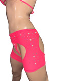 Exotic Chaps thong and top