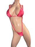 Watermelon color Slingshot thong and Top