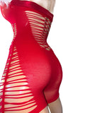Exotic Dancer Red Velvet Santa Bodysuit – Handmade in USA