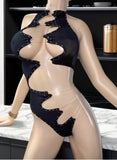 Exotic Dancer Black Bodysuit