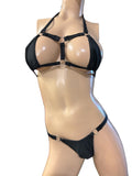 Exotic Dancer Top and thong black