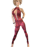 Exotic Red Leopard Romper