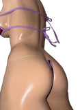 Exotic Dancer Colorful top and thong