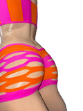 Exotic Pink and Orange Short and Top