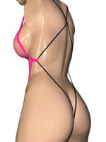 Hot Pink Net Bodysuit