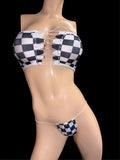 Checkers Top and Thong
