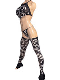 Exotic Prints legs top and thong