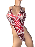 Exotic Zebra Print Bodysuit
