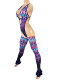 Exotic Colorful bodysuit with Legs