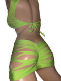 Exotic Neon Green Short set