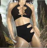 Exotic Dancer High Waist bottoms and halter top