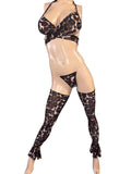 Exotic cheetah prints set