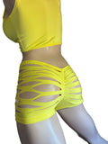 Exotic Dancer yellow Short set .