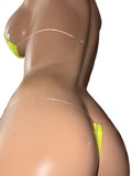 Exotic Dancer Yellow Bikini
